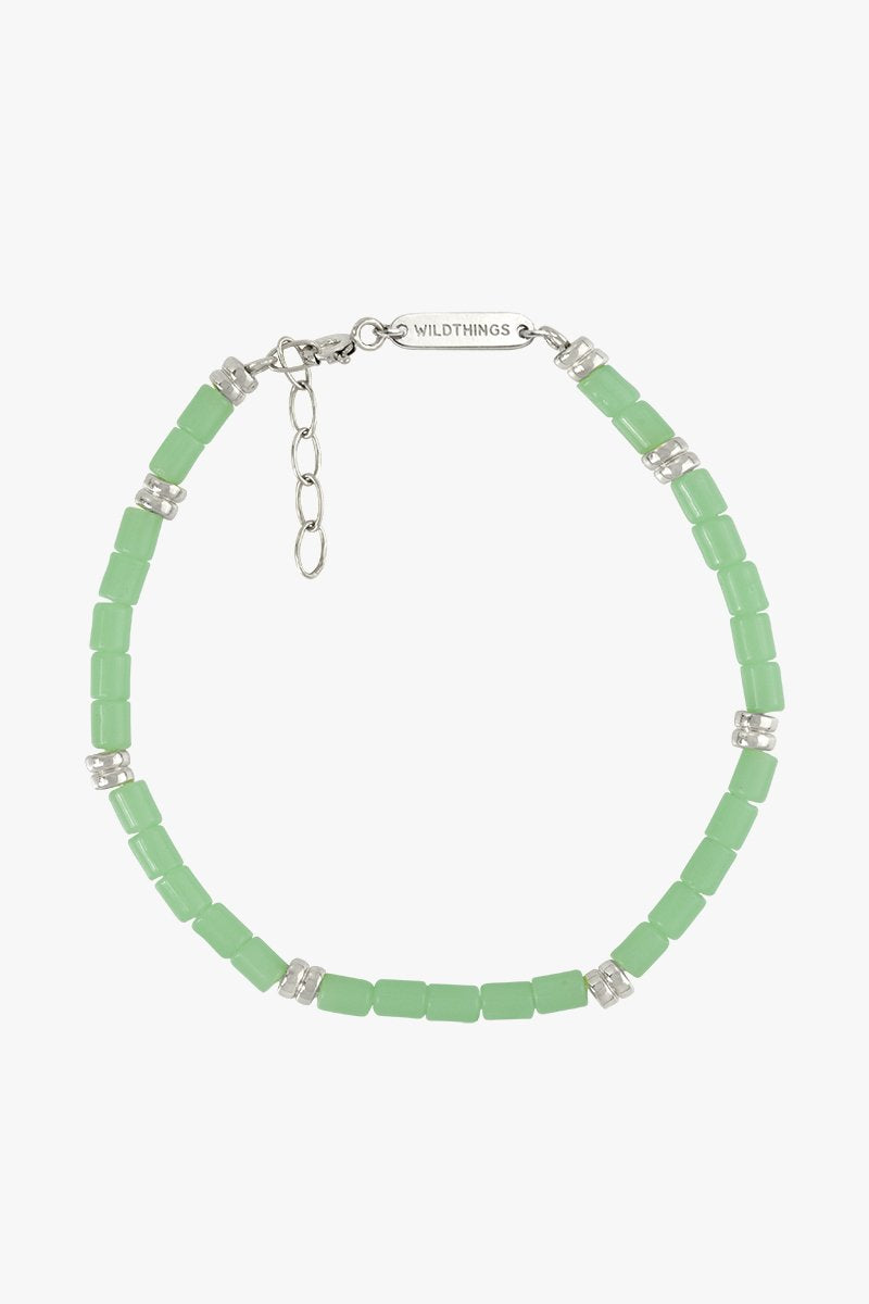 Sea green bracelet silver-Bracelet-wildthings_collectables-Silver---abc