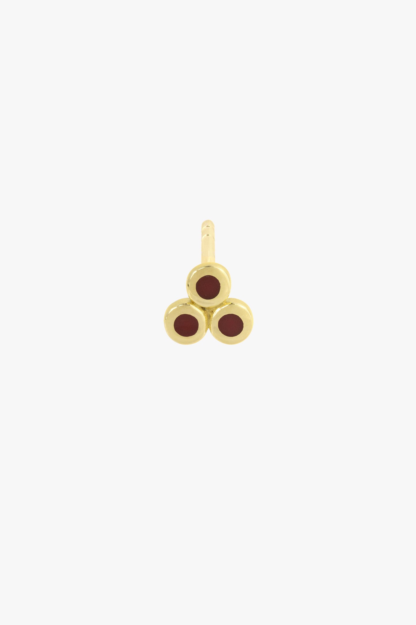Multi berry stud gold plated-abc