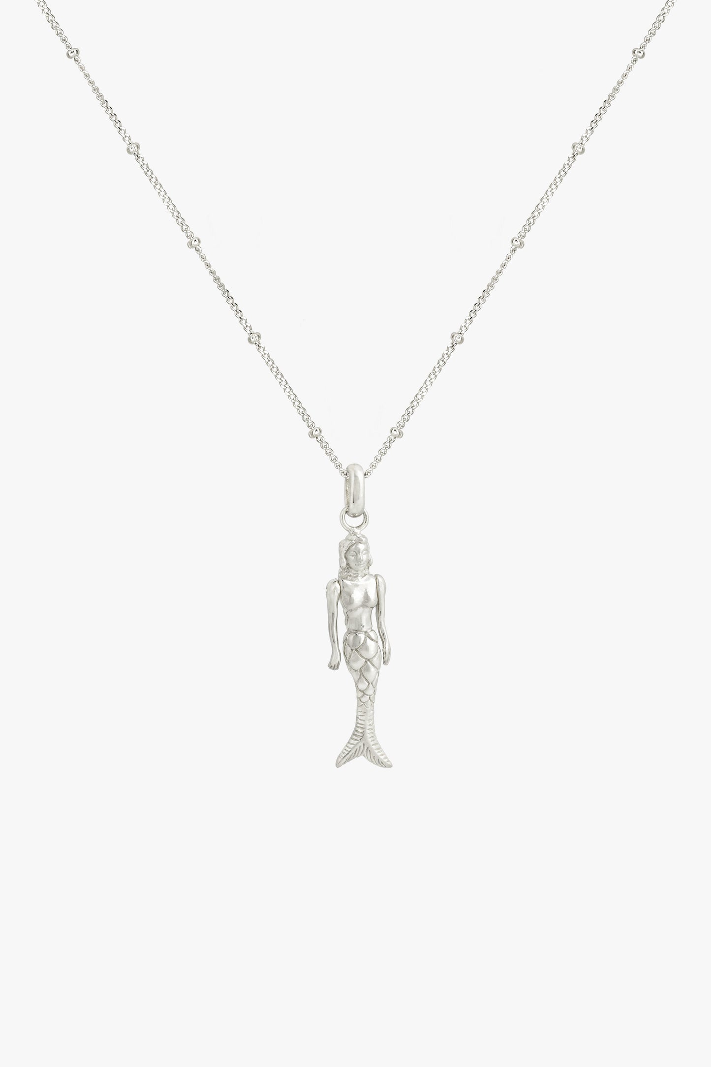 Mermaid pendant silver-abc