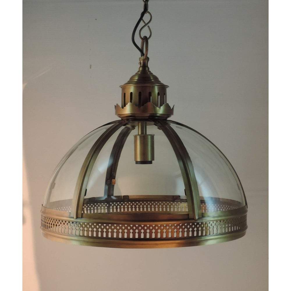 Winston Glass Pendant in Antique Brass-Chandeliers and Ceiling Lights-Emac & Lawton-Default Title---abc