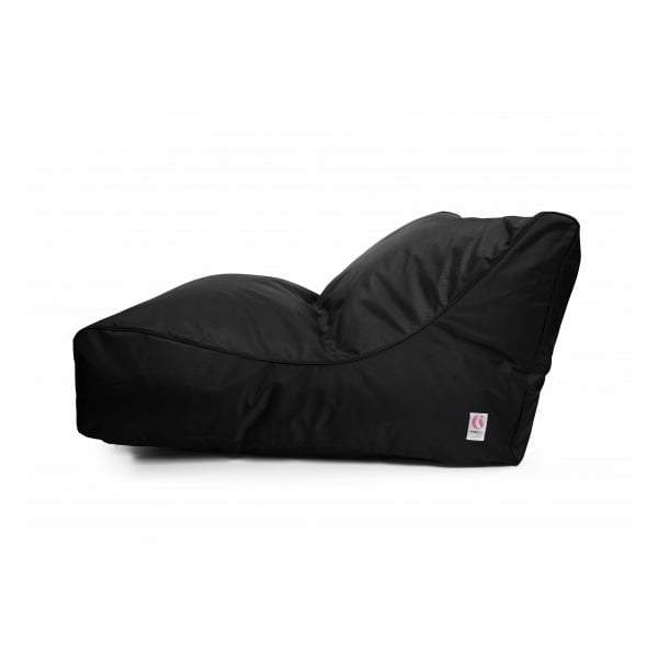 Uluwatu Double Lounger Outdoor Bean Bag - Black-Outdoor Seating-IndoSoul-Default Title---abc