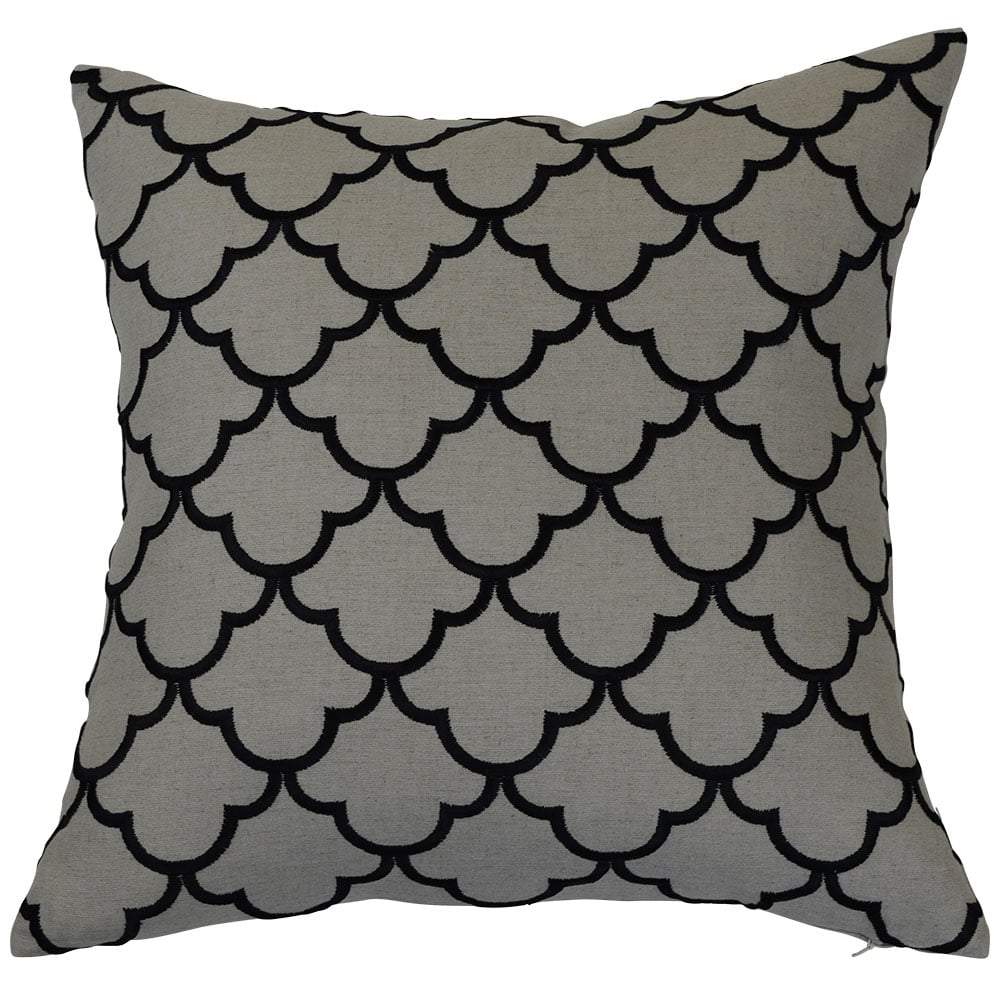 Margaret Black Cushion Cover-abc