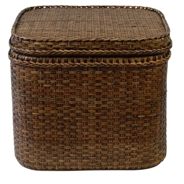 Plantation Rattan Chest Square-Storage Trunks-Theo and Joe-Default Title---abc