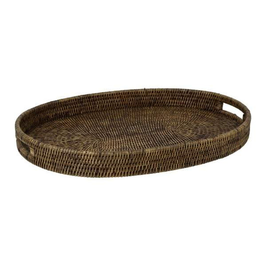 Plantation Rattan Tray Oval Large-Trays-Theo and Joe-Default Title---abc