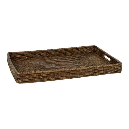 Plantation Rattan Tray Rectangle Small-Trays-Theo and Joe-Default Title---abc
