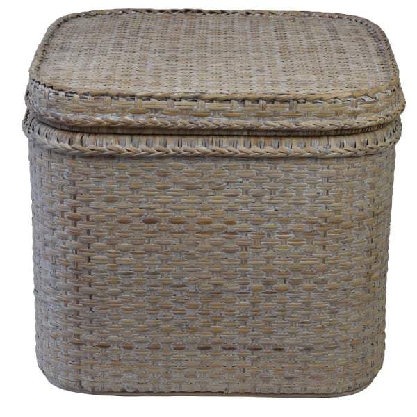 Verandah Natural Rattan Chest Square-Storage Trunks-Theo and Joe-Default Title---abc