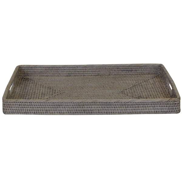Verandah Natural Rattan Tray Rectangle Small-Trays-Theo and Joe-Default Title---abc