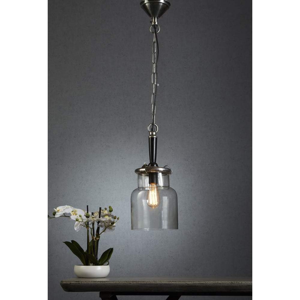 Haiti Hanging Lamp in Silver-abc