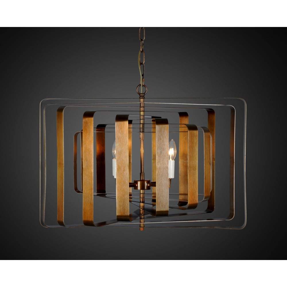 Bronte Ceiling Light in Brass-abc