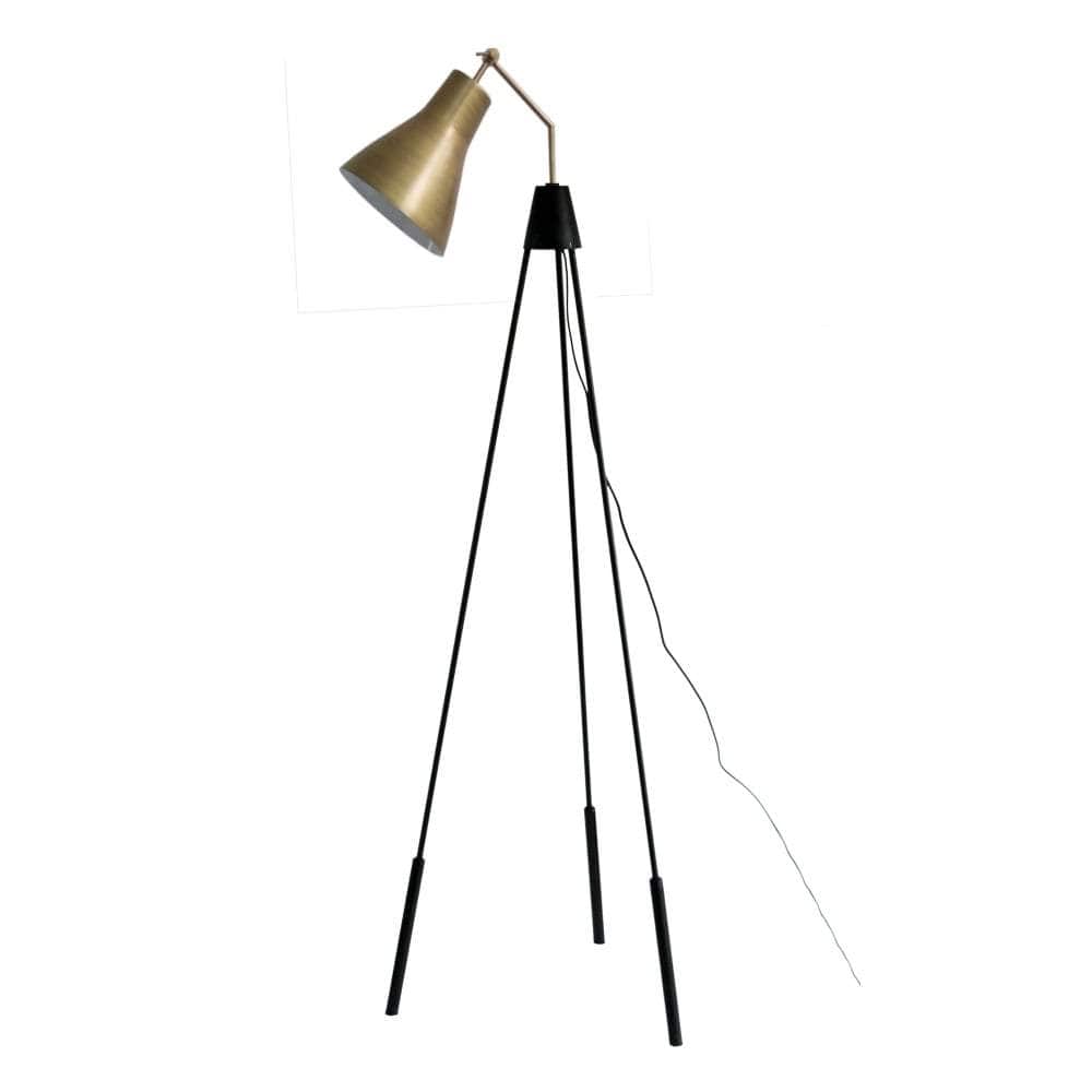 Rotterdam Floor Lamp in Antique Brass-Floor Standing Lamps-Emac & Lawton-Default Title---abc