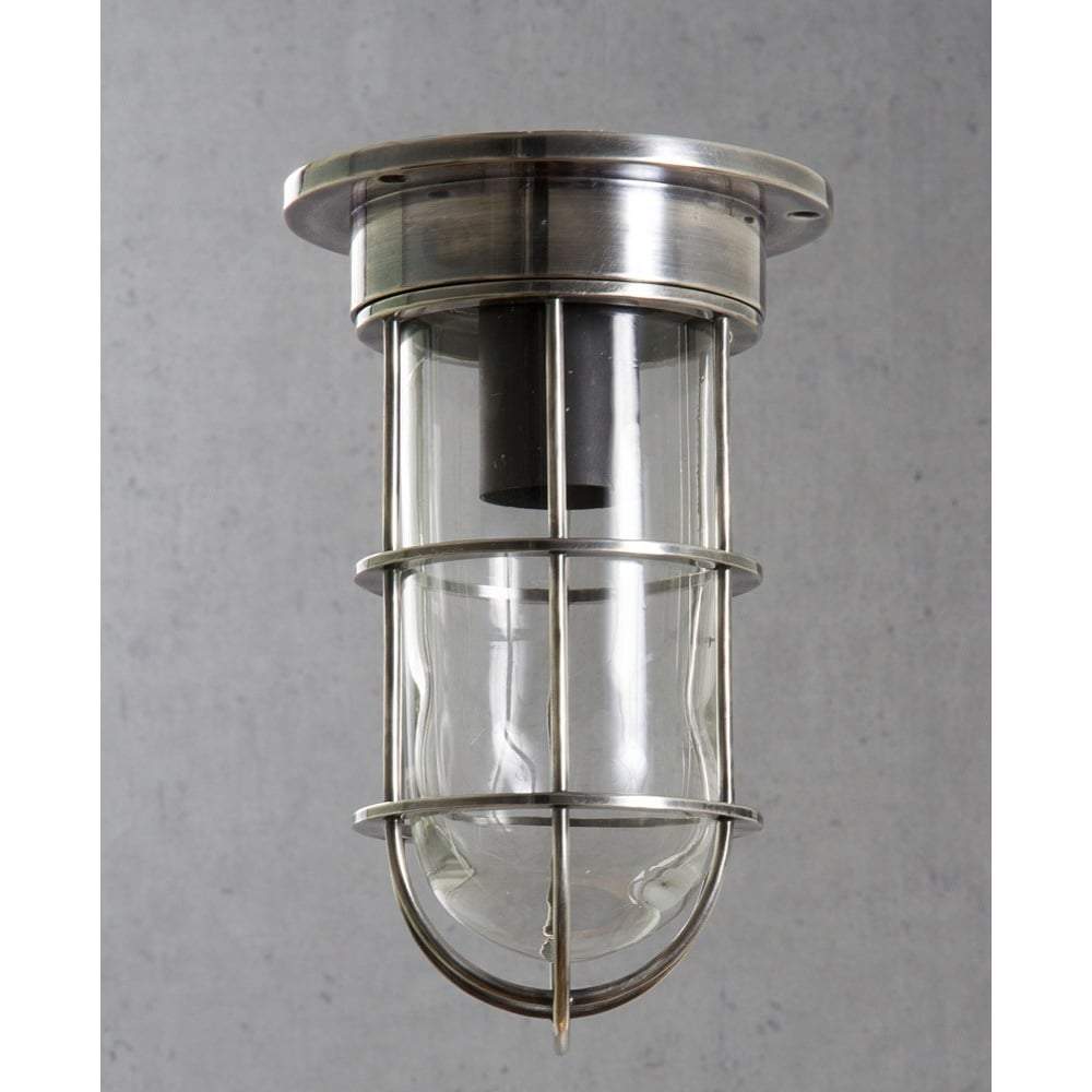 Emerald Ceiling Lamp in Antique Silver-abc