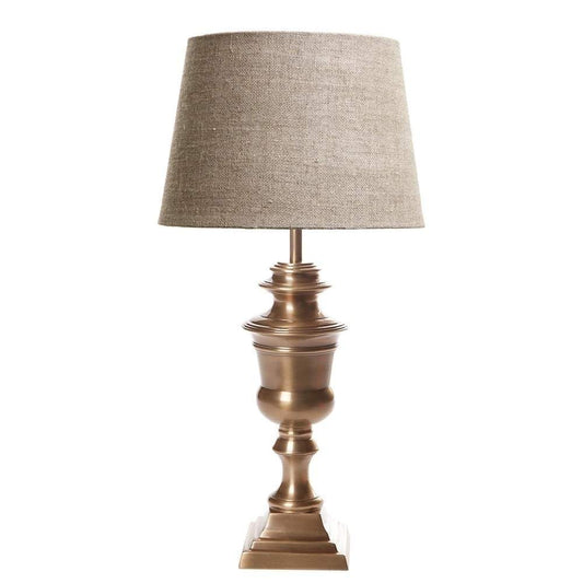 Oxford Table Lamp Base Antique Brass-Table Lamps-Emac & Lawton-Default Title---abc