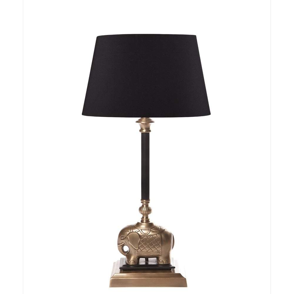 Sabu Table Lamp Base Dark Ant Brass-Table Lamps-Emac & Lawton-Default Title---abc