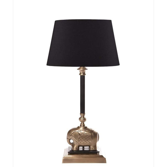 Sabu Table Lamp Base Dark Ant Brass-Table Lamps-Emac & Lawton-Default Title---abc