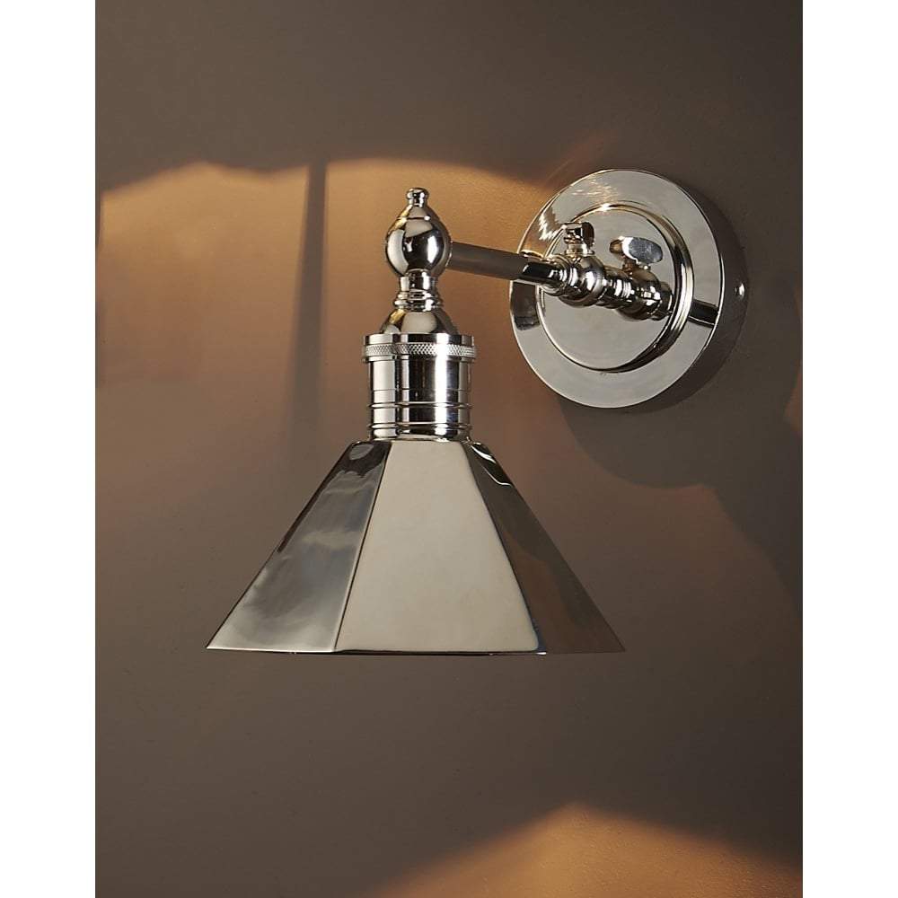 Mayfair Sconce W/Shade Shiny Nickel-abc