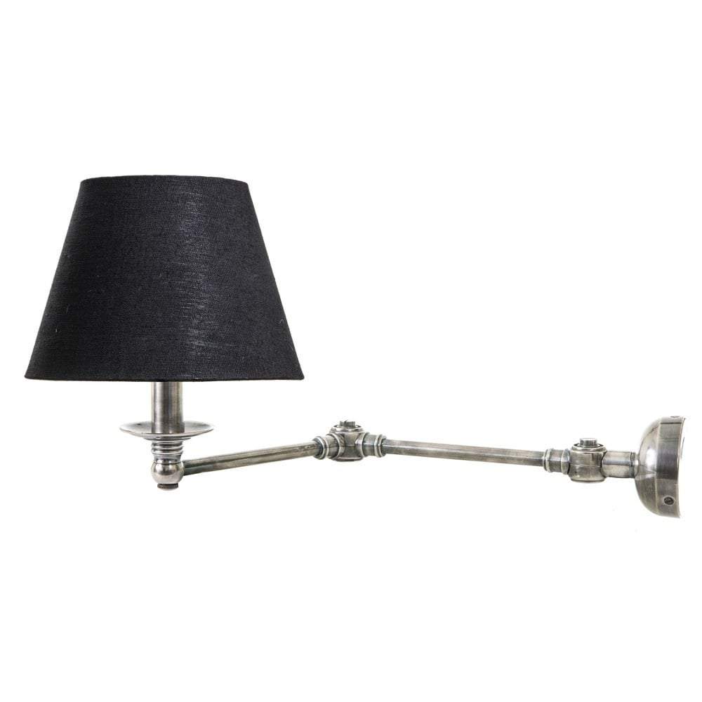 Portland Swing Arm Sconce Base Silver-Wall Lamps-Emac & Lawton-Default Title---abc