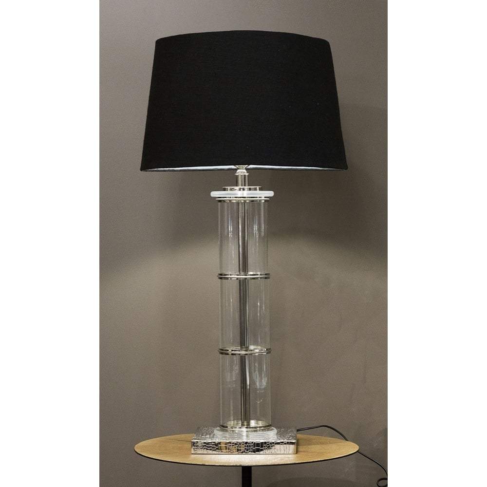 Tiffany Table Lamp Base in Nickel-Table Lamps-Emac & Lawton-Default Title---abc