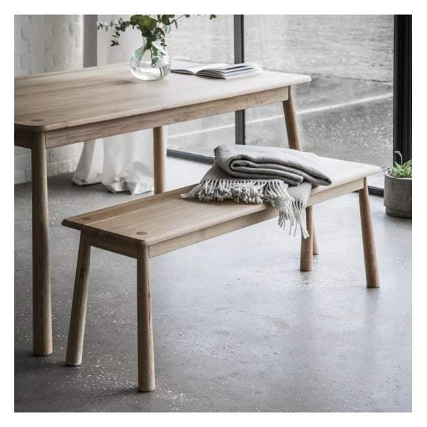 Walter Oak Dining Bench-Dining Chairs-Hudson Living-Default Title---abc