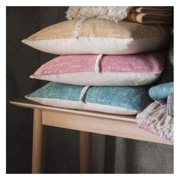 Patna Fringe Cushion Teal W450 x H450mm-Cushions-Bodhi-Default Title---abc