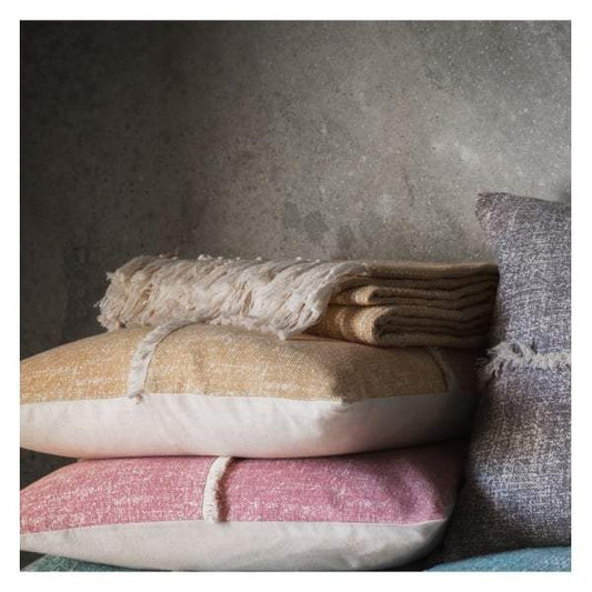 Surat Fringed Throw Ochre W1300 x H1700mm-Throws-Bodhi-Default Title---abc