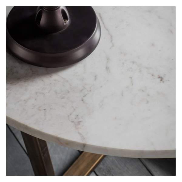 Chester Round Coffee Table Marble W800 x D800 x H460mm-abc