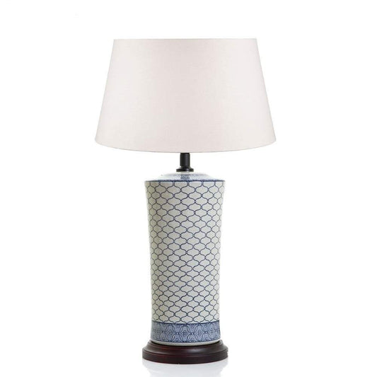Imperial Ceramic Lamp Base Blue/White-abc