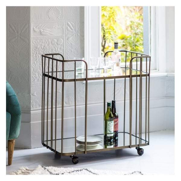 Volos Drinks Trolley Bronze W750 x D460 x H790mm-Home Bar and Drinks Cabinets-Bodhi-Default Title---abc