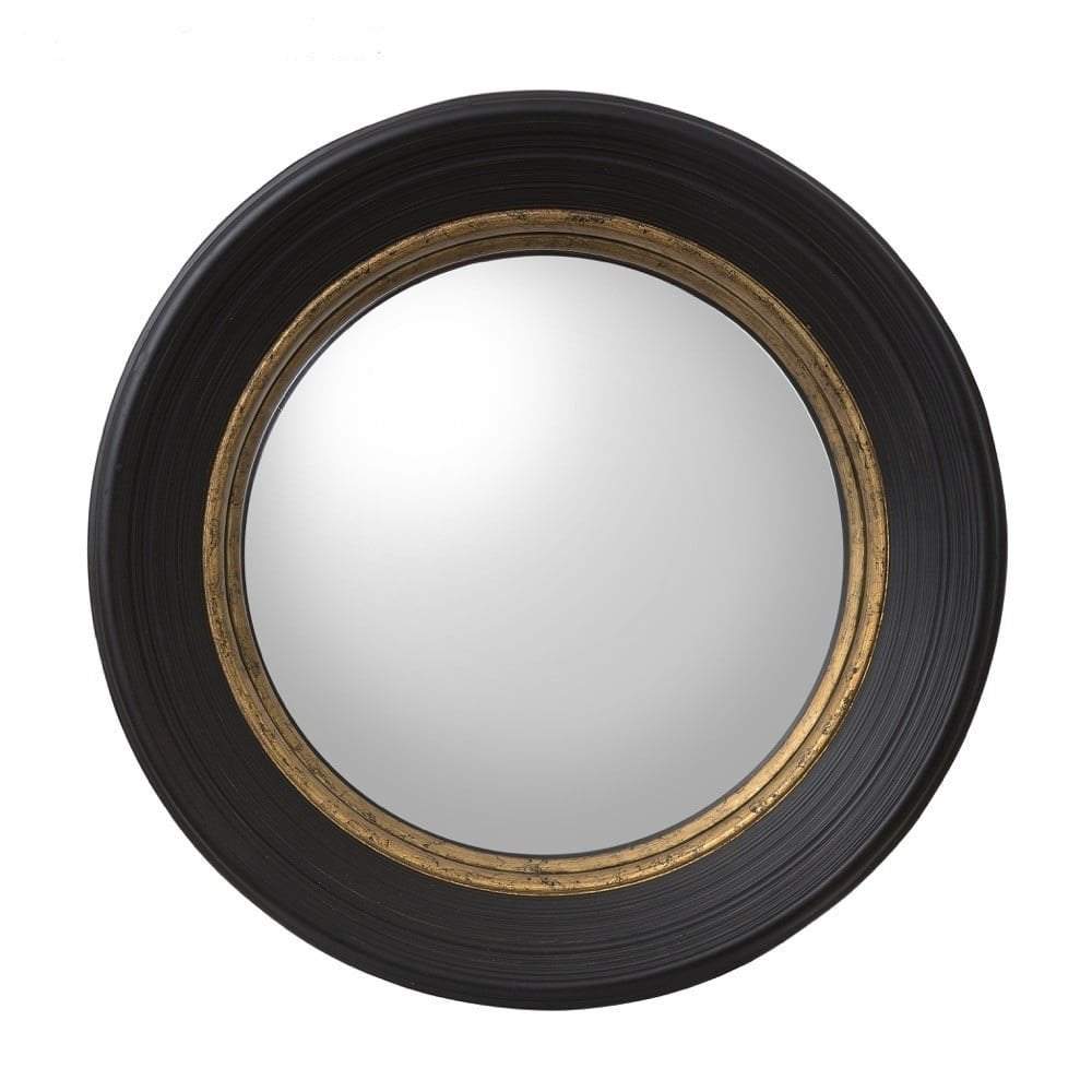 London Black Convex Mirror Small-abc
