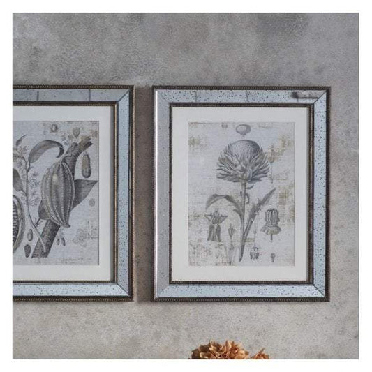 Gold Foil Botanical Study II Framed Art-abc