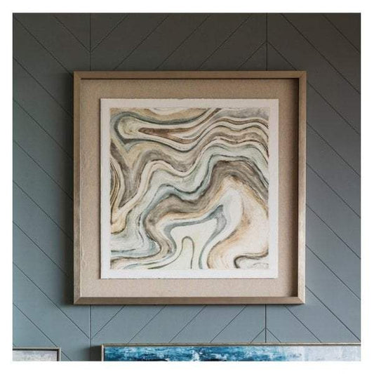 Desert Ocean Framed Art-abc
