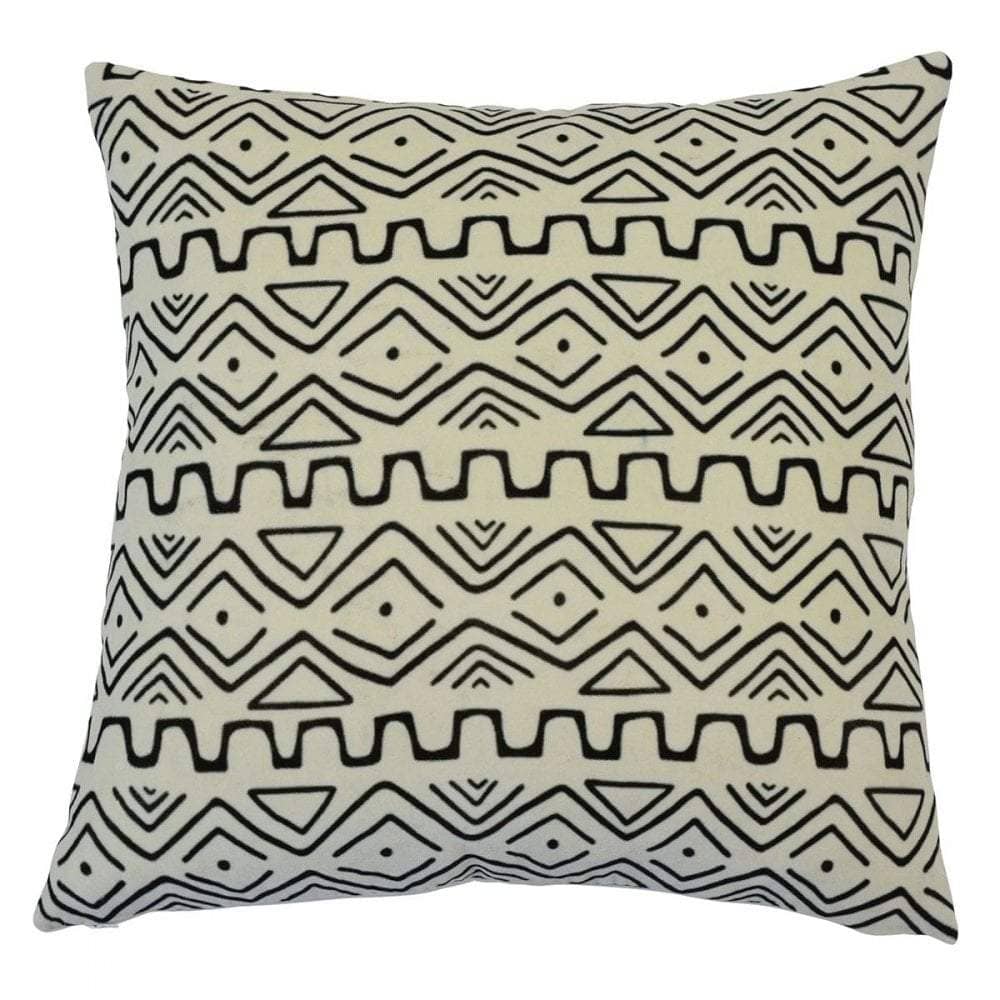 Zulu Black/White-Cushions-Theo and Joe-Default Title---abc