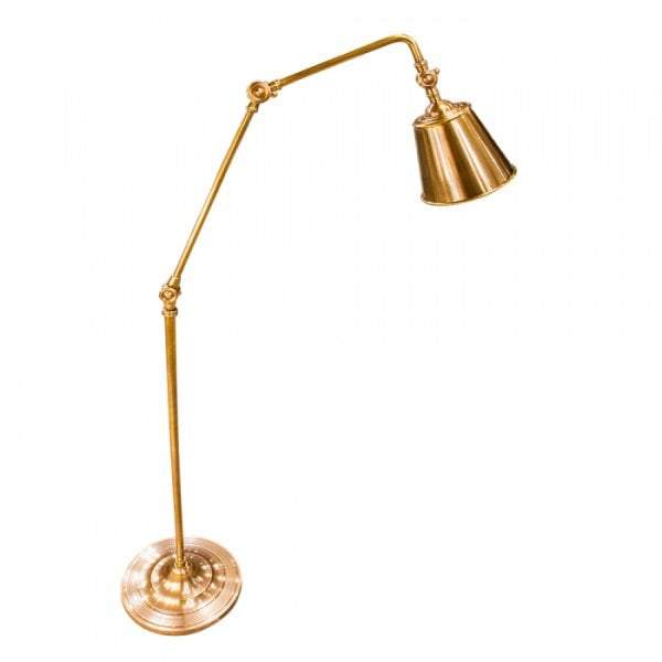 Newbury Floor Lamp Antique Brass-abc