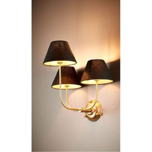 Trilogy 3 arms wall lamp base in brass-Wall Lamps-Emac & Lawton-Default Title---abc