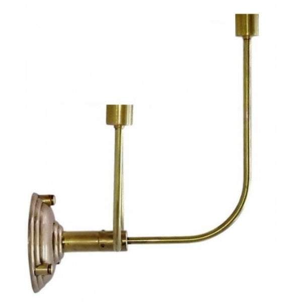 Trilogy 3 arms wall lamp base in brass-Wall Lamps-Emac & Lawton-Default Title---abc