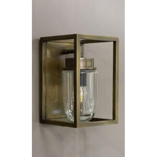 Wellington Wall Lamp Outdoor in Brass-Wall Lamps-Emac & Lawton-Default Title---abc