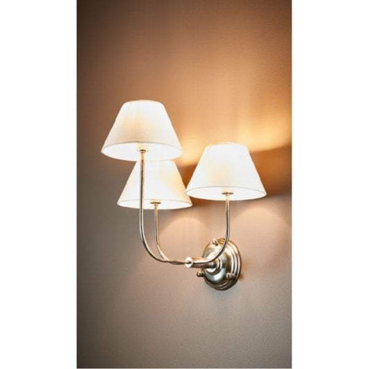 Trilogy 3 arms wall lamp base in silve-Wall Lamps-Emac & Lawton-Default Title---abc
