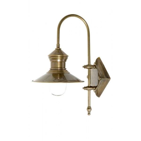 St James Wall Lamp in Antique Brass-Wall Lamps-Emac & Lawton-Default Title---abc