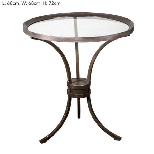 Paris Glass Iron Round Table-abc