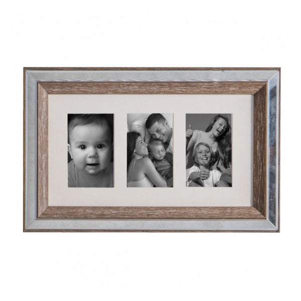 Mannon 3 Aperture Collage Photo Frame 23x42cm-abc
