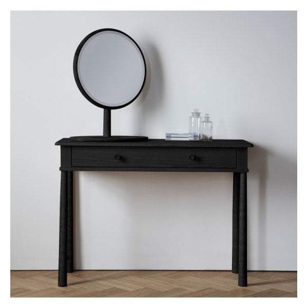 Walter Dressing Table with Drawer Black-Dressing Tables and Stools-Bodhi-Default Title---abc