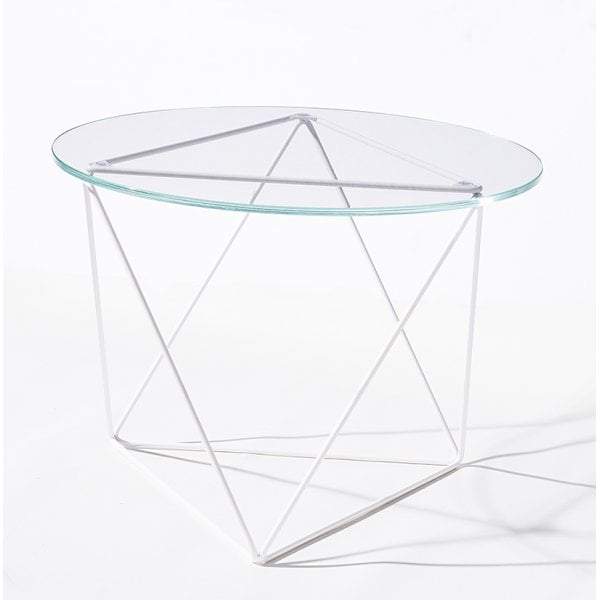 Metageo Side Table White-abc