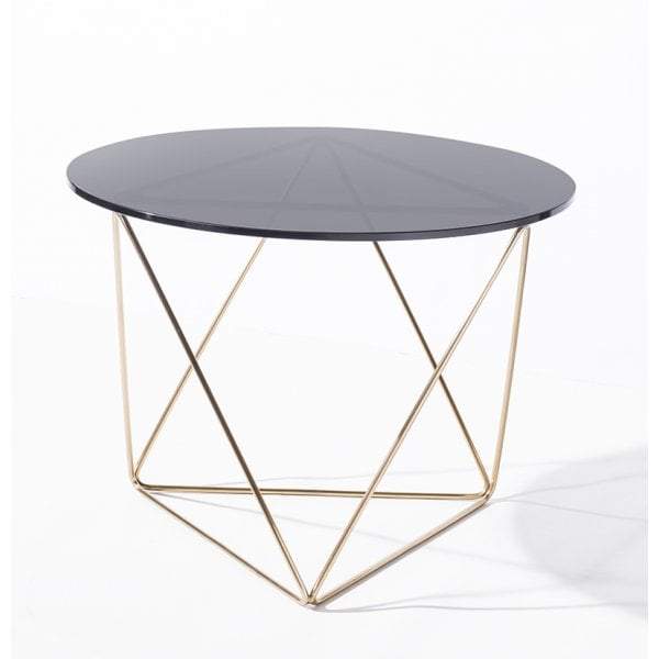 Metageo Side Table Brass-abc