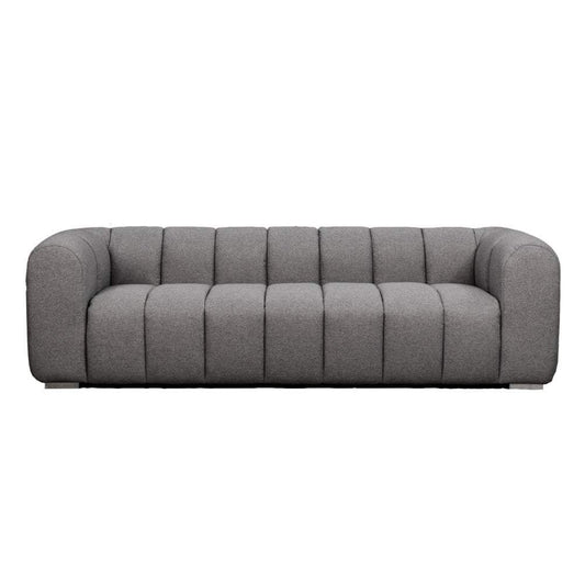 Clarence Ribbed Sofa Grey-abc
