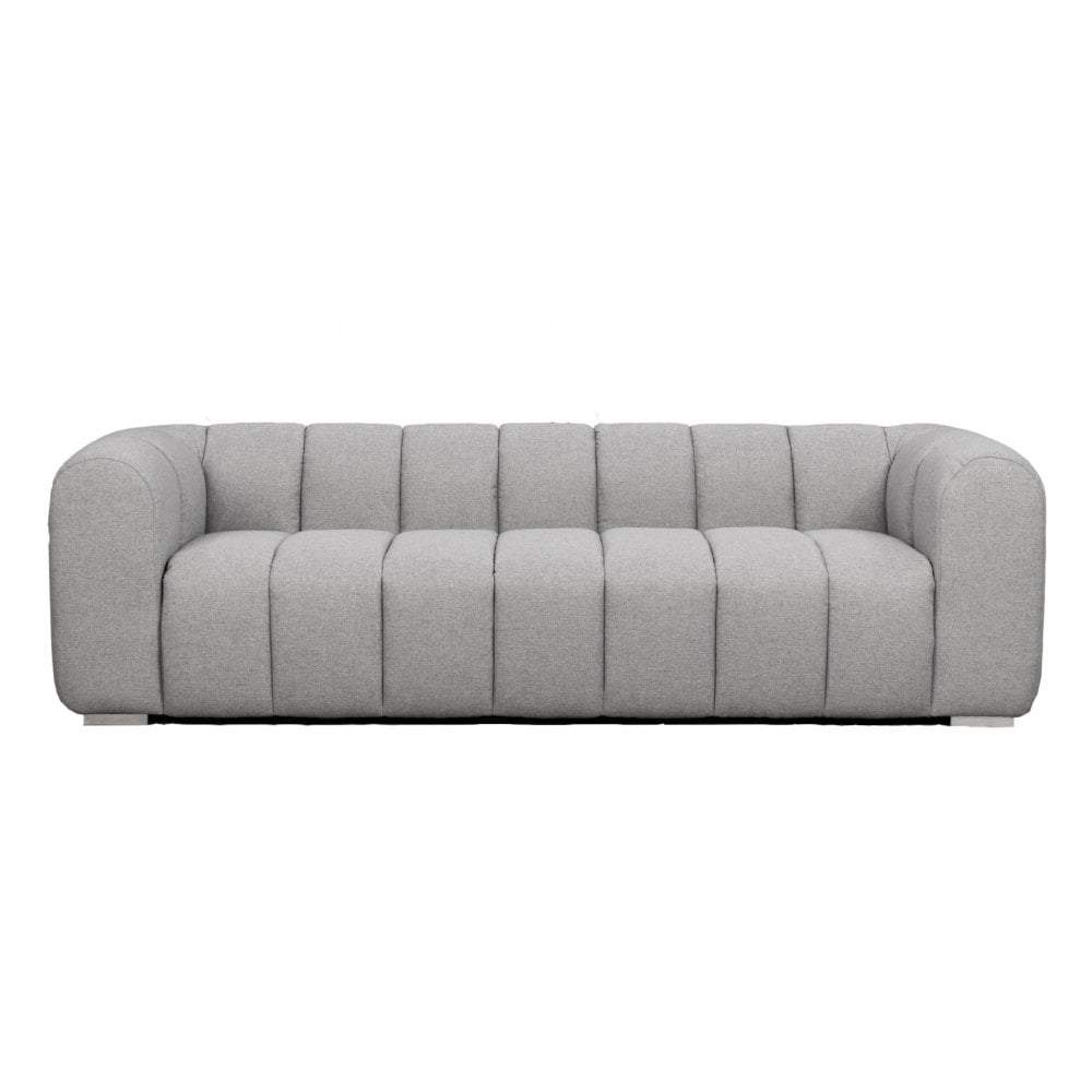 Clarence Ribbed Sofa Charcoal-abc