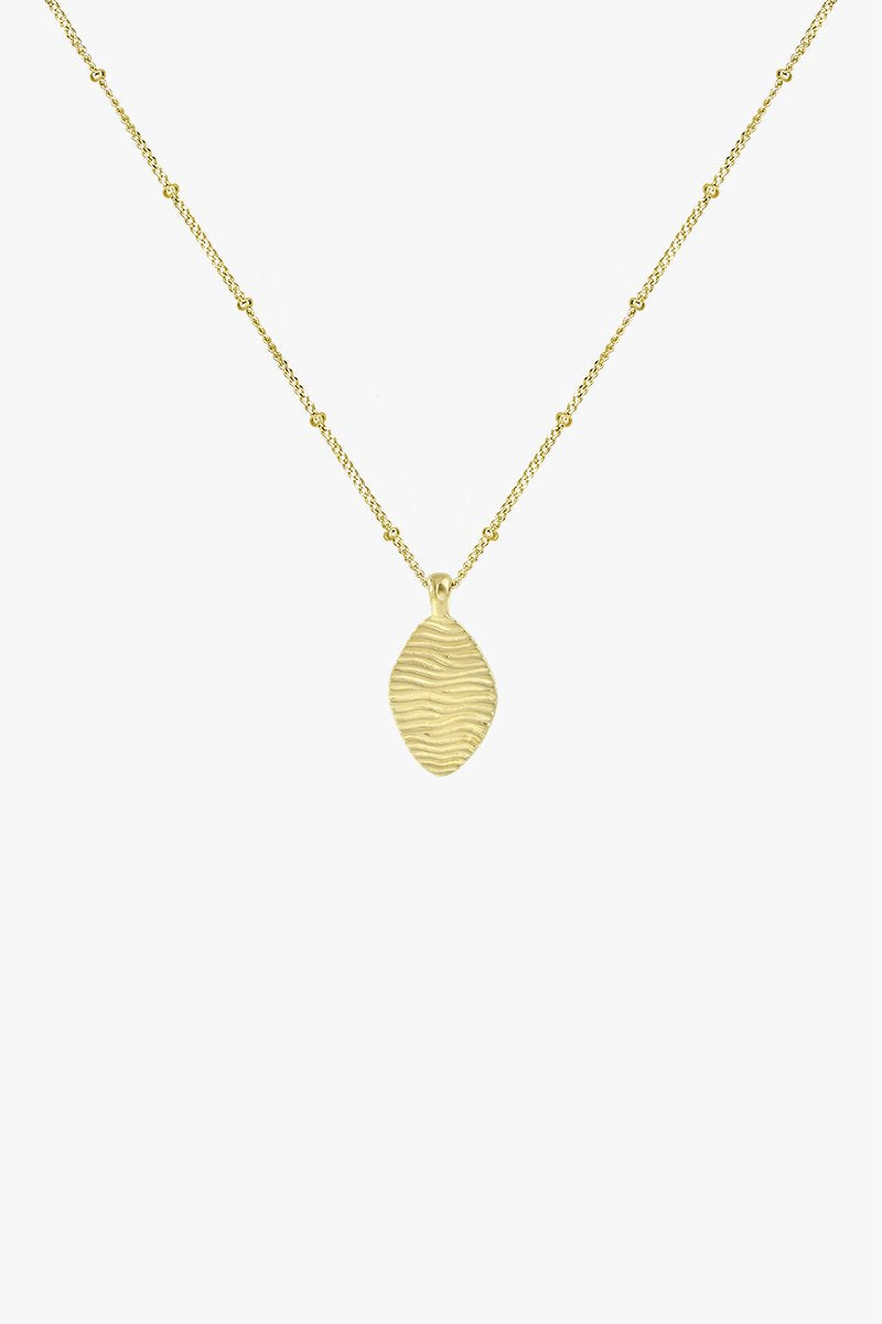 Water ripple pendant gold plated-Pendant-wildthings_collectables-Pendant-Gold plated--abc
