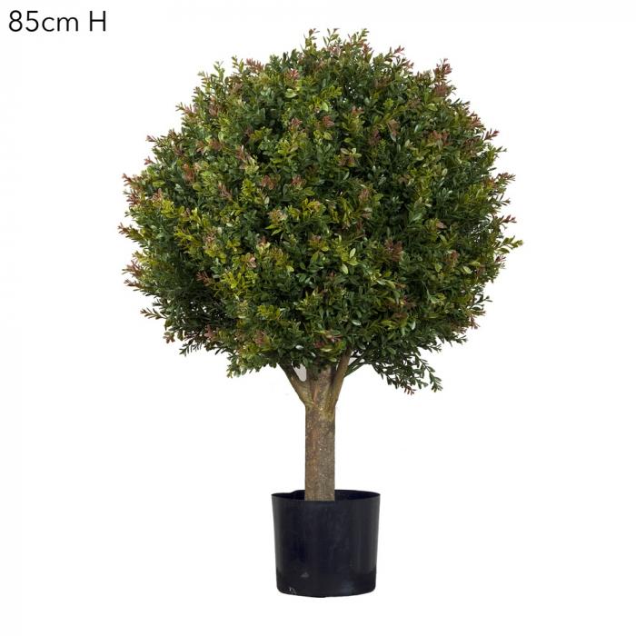 Red Day Leaf Ball Tree 85cm-Accessories-Florabelle-Default Title---abc