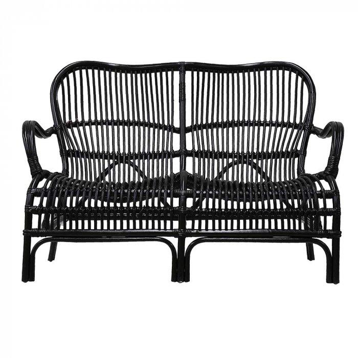 Seville Rattan 2 Seater Black-Living-Florabelle-Default Title---abc