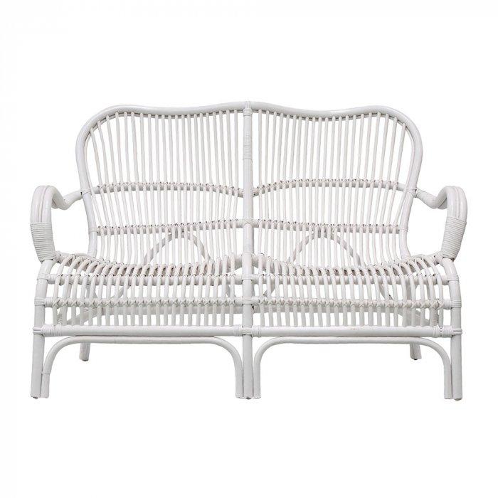 Seville Rattan 2 Seater White-Living-Florabelle-Default Title---abc