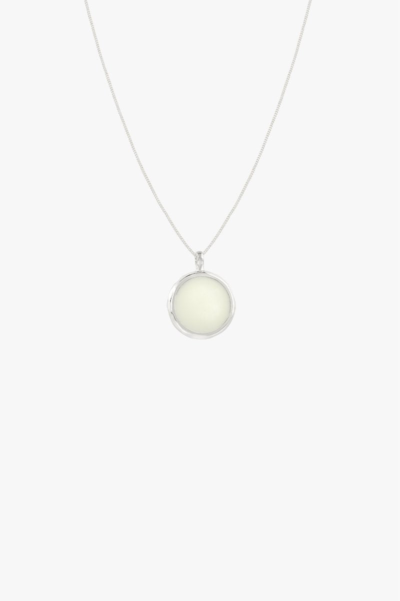 Doublesided yin yang pendant silver-abc