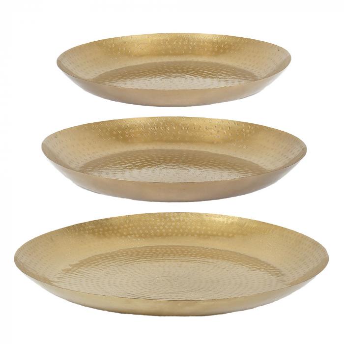 Tray Round 60x45x40 Brass Set/3-Accessories-Florabelle-Default Title---abc